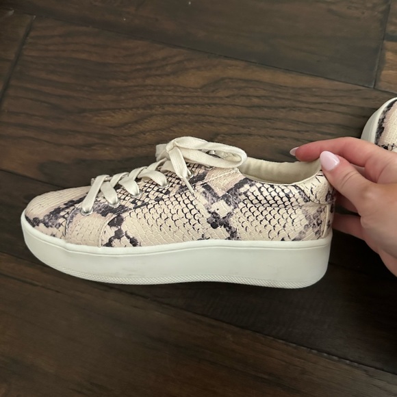 Steve Madden Snakeskin Bertie Sneakers - Picture 3 of 6